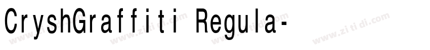 CryshGraffiti Regula字体转换